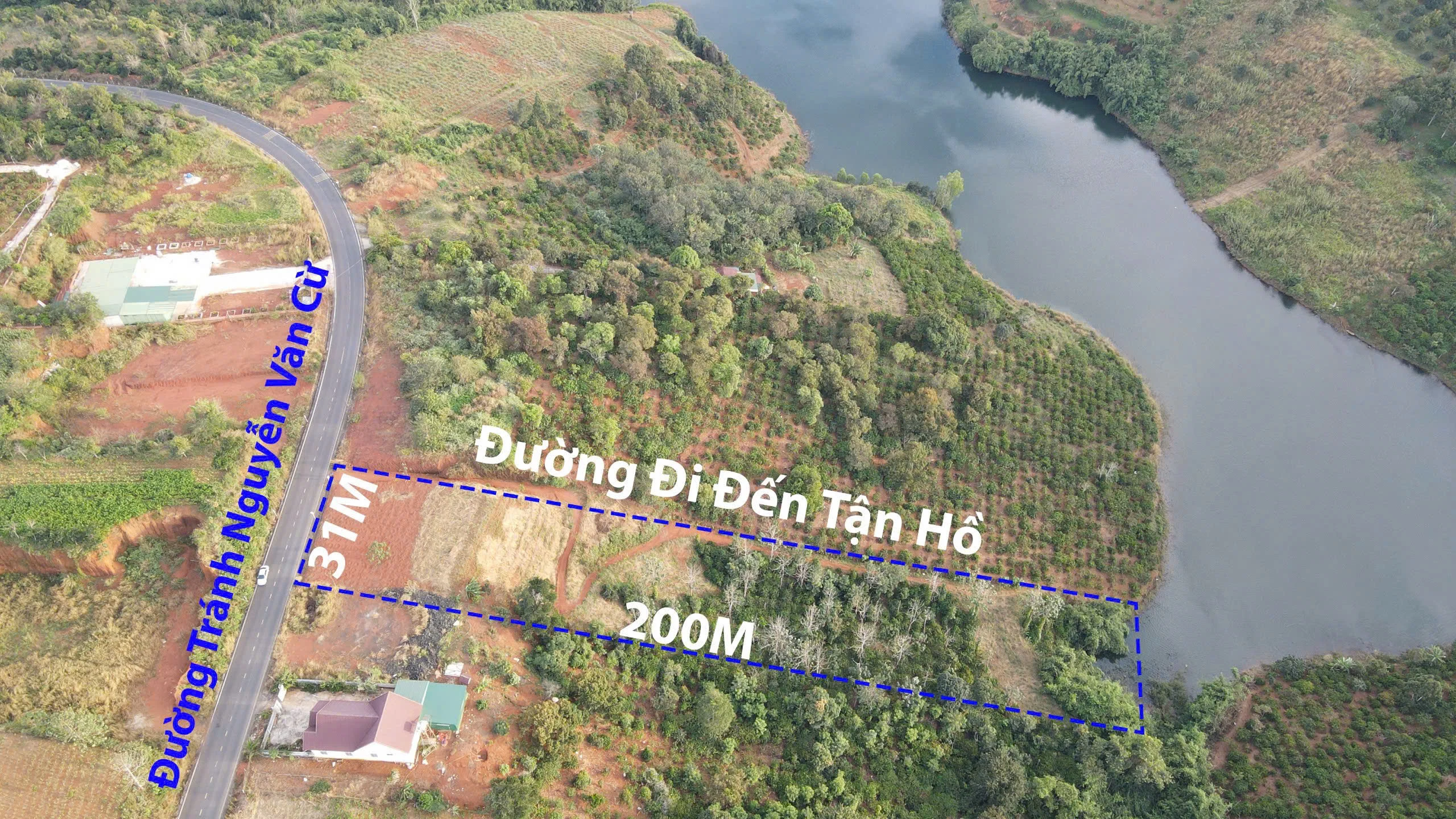 Bán Lô Đất vieu hồ 31m mặt đường tránh nguyễn văn cừ