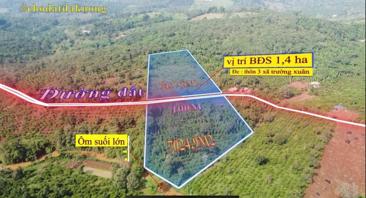 Bán Lô Suối Đẹp Tại Thôn 2 trường Xuân
