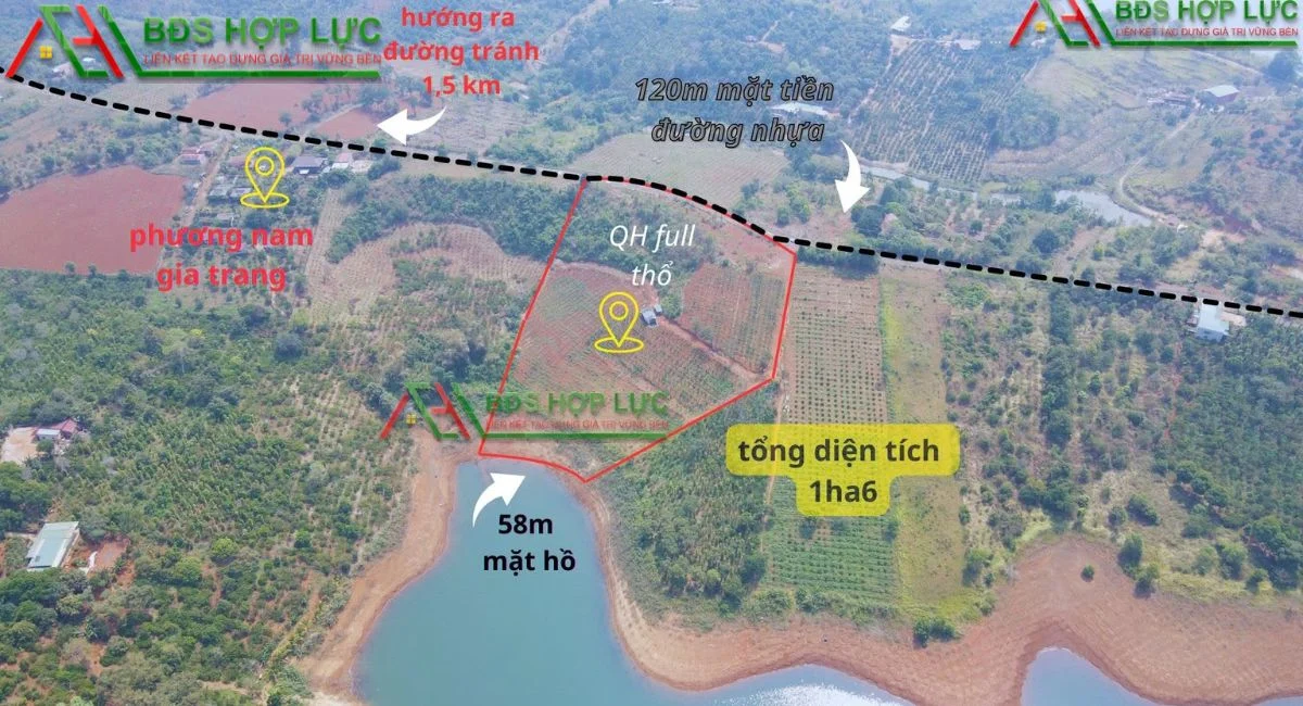 BÁN ĐẤT VIEW HỒ ĐẮK R’TÍH – NGHĨA PHÚ, GIA NGHĨA, ĐĂK NÔNG